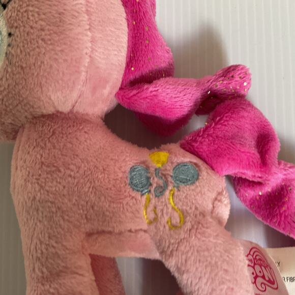 2013 My Little Pony Pinkie Pie Plush Aurora World Stuffed Animal Sparkle Hair - Picture 7 of 13